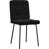 Jedilni stoli 4 kosi črn žamet | Shoptok.si