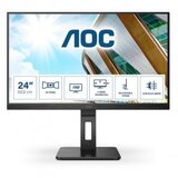 AOC Monitor 60,5 cm (23,8") 24P2QM 1920x1080 75Hz VA 4ms VGA DVI HDMI DisplayPort 4xUSB3.2 Pivot Zvočniki 6H sRGB127% AdaptiveSync, (21550640) Cene