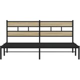  Metalni okvir kreveta bez madraca boja hrasta sonome 180x200 cm | shoptok.hr