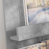  Polica za časopise s policom Betonski sivi 43 x 11 x 102 cm | shoptok.hr