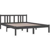  Za krevet od masivnog drva sivi 140 x 190 cm | shoptok.hr