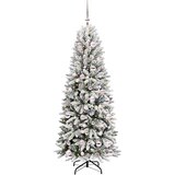 vidaXL Umestno božično drevo med 300 LED Bela 73 x 73 x 180 cm | Shoptok.si