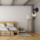 Toolight Staklena zidna svjetiljka crna APP750-1W | shoptok.hr