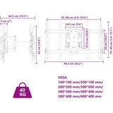  Zidni nosač za zaslon od 37-80 inča maks. VESA 600x400 mm 40 kg | Eponuda.com