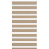 Zebra zavjesa Pješčano smeđa 75x100 cm Širina tkanine 70,9 cm Poliester | shoptok.hr