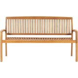  Složiva vrtna klupa s jastukom 159 cm od masovne tikovine Crvena 150 cm | Shoptok.si