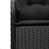 9-dijelni vrtni blagovaonski set s jastucima crni od poliratana | shoptok.hr