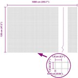  Zavarena žičana ograda 1000 x 120 cm Siva | shoptok.hr