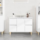 The Living Store Omarica za umivalnik bela 80x33x60 cm inženirski les - Omarica Za Umivalnik, (21658017) | Shoptok.si