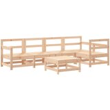  The Living Store Vrtna sedežna garnitura 6-delna trdna borovina - Vrtna Sedežna Garnitura, (21459500) | Shoptok.si