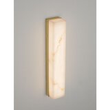 Nova Luce Bijela/mjedena LED zidna lampa u kamenom dekoru Shado – | shoptok.hr