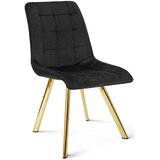  CIEZA stolica - crni baršun / zlatne noge x 1 | shoptok.hr