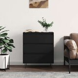 Komoda crna 60 x 35 x 70 cm od konstruiranog drva Cijene