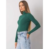 RUE PARIS Blouse-RV-BZ-7182.01P-dark green | Shoptok.si