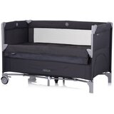 Chipolino putni krevetić s pomičnom stranicom Relax Anthracite linen | shoptok.hr