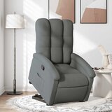  Naslonjač na podizanje od tkanine tamnosivi | shoptok.hr