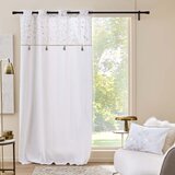 Douceur d intérieur Bijela zavjesa od mješavine pamuka 140x240 cm Duchesse – | shoptok.hr