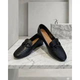 Ženske mokasine Black Classic, Crne