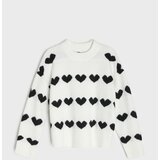 Sinsay Rebrasti pulover s motivom srca | shoptok.hr