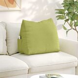vidaXL Poglavni vzglavnik Svetlo zelena 60 x 20 x 50 cm blago | Shoptok.si