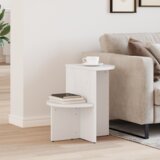 vidaXL Bocni stol Bijela 50 x 40 x 50 cm Čvrsta borova drva | shoptok.hr