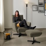 Dieter Knoll FOTELJ, rjavosiva tekstil | Shoptok.si