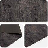 Kuhinjski Tepih crni beton 150 x 45 cm 100% poliamid | shoptok.hr