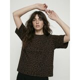 Sinsay Pamučna majica s leopard uzorkom | shoptok.hr