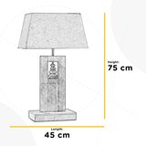 Lesnina XXXL NAMIZNA SVETILKA 45/23/75 cm | Shoptok.si
