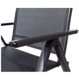 Sun Garden Črn/temno siv kovinski zložljiv vrtni ležalnik London – | Shoptok.si