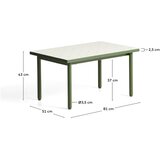 Kave Home Vrtna mizica s keramično ploščo 51x81 cm Maurina – | Shoptok.si
