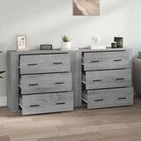  Komoda 2 kosa siva sonoma inženirski les | Shoptok.si