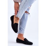 S. BARSKI Suede Comfortable Loafers Black Giovana | shoptok.hr