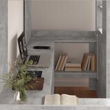  Okvir kreveta na kat s stolom Betonski sivi 90 x 190 cm | shoptok.hr