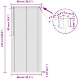  Venecijanska roleta Tamno smeđa s uzorkom 213 x 90 cm PVC | shoptok.hr