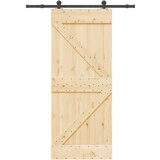 vidaXL Klizna vrata s priborom za montažu 70 x 210 cm masivna borovina | shoptok.hr