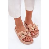 Boto Women's Slippers With Bow And Golden Brooch Black Lynara | ePonuda.com