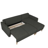 MID.YOU KOTNA SEDEŽNA GARNITURA, črna | Shoptok.si