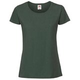 Fruit Of The Loom Zielona koszulka damska Iconic 195 Ringspun Premium Premium | Shoptok.si