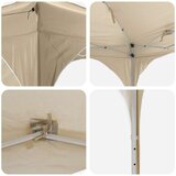  Zložljivi šotor za zabave 575 x 288 x 245 cm Krem, (5000248589) | Shoptok.si