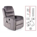 Molarem Home Fotelja PEGAZ barš. + masaža - siva | shoptok.hr
