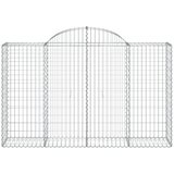  Lučne gabionske košare 20kom 200x50x120/140cm pocinčano željezo | shoptok.hr