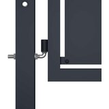 vidaXL Vrtna vrata iz jekla 100x200 cm antracitna | Shoptok.si