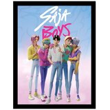 KPop Demon Hunters Uokvirena slika Saja Boys - grupni portret, 30 x 40 cm Cijene