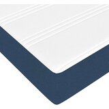 Box spring krevet Plava i bijela 140 x 190 cm tkanina | shoptok.hr