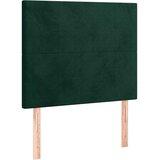  Uzglavlje tamnozeleno 100x5x118/128 cm baršunasto | shoptok.hr