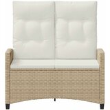  Vrtna klupa Bež i krema 105 x 60 x 112 cm Čelik i poliester | shoptok.hr