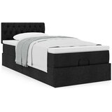 vidaXL otomanski okvir kreveta s madraca crni 80x200cm od tkanine | shoptok.hr