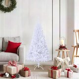  Umjetno božićno drvce s gustim granama bijelo 150 cm PVC | shoptok.hr