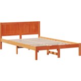  Konstrukcija postelje Rjava 135 x 190 cm Trden borov les, (5000126430) | Shoptok.si
